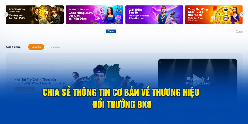 Chia sẻ thông tin cơ bản về thương hiệu đổi thưởng BK8