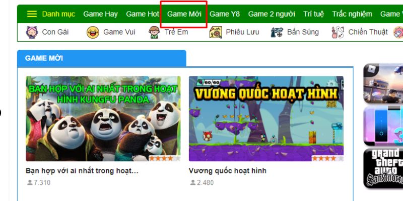 Mục game mới mang đến cho người chơi nhiều phiên bản thú vị